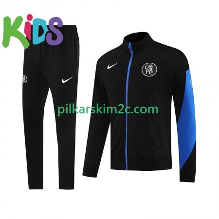 Chelsea Dziecięca Dresy Treningowe Czarny 2025/26